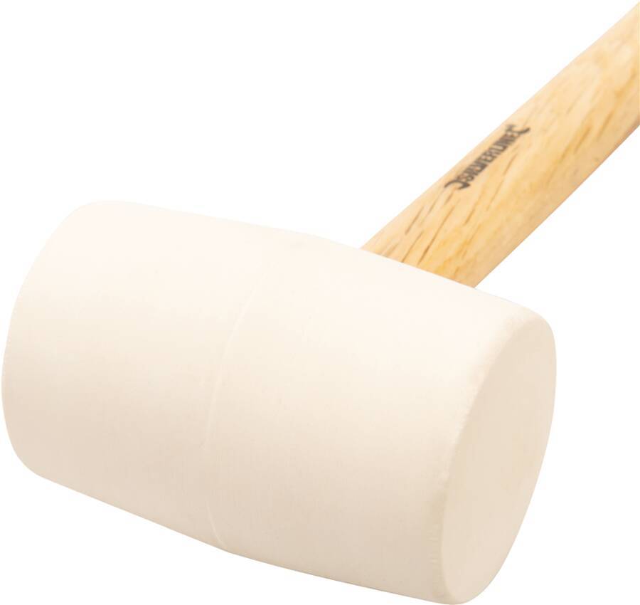 Gummihammer weiß mit Holzstiel 4520365 Ausführung Gummihammer Kopf-Ø 65 mm Gewicht 680 g