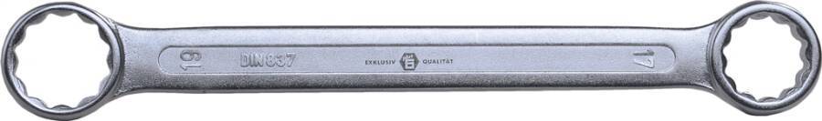 Doppelringschlüssel gerade 4120016X17 SW 16x17 mm Länge 170 mm