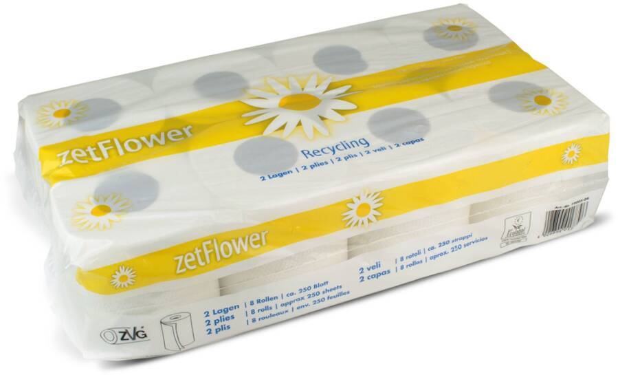 Toilettenpapier 89840 Farbe weiß Ausführung 2-lagig Blattanzahl 250 Stk