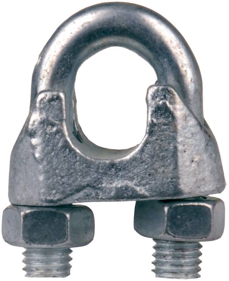 Drahtseilklemmen (ehemals DIN 741) verzinkt 941045707 max. Seil-Ø 13 mm Gewinde (d) M 10 mm Weite innen (b1) 14 mm Gesam