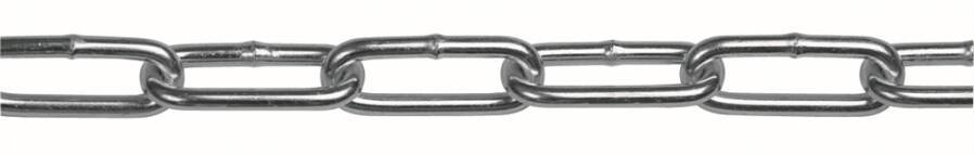 Rundstahlkette DIN 5685 rostfrei Form C, gerade 941046203 Ø (d1) 5 mm Teilung 36 mm