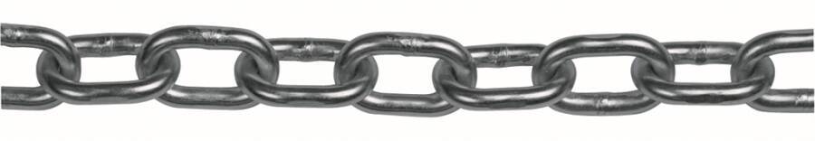 Rundstahlkette DIN 5685 verzinkt Form A, gerade 941044904 Ø (d1) 5 mm Teilung 21 mm