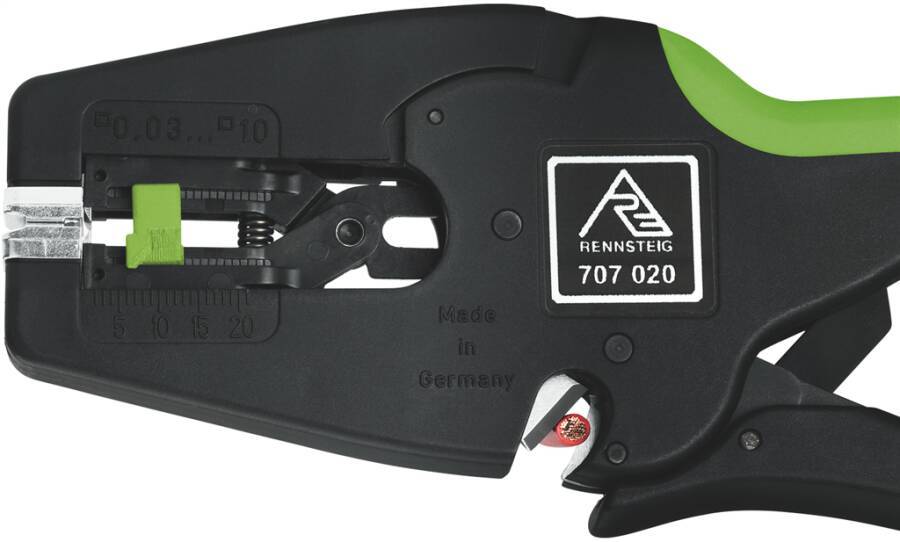 Abisolierzange MultiStrip selbsteinstellend 707 020 für Kabelquerschnitt 0,03-10 mm² Länge 195 mm Gewicht 200 g