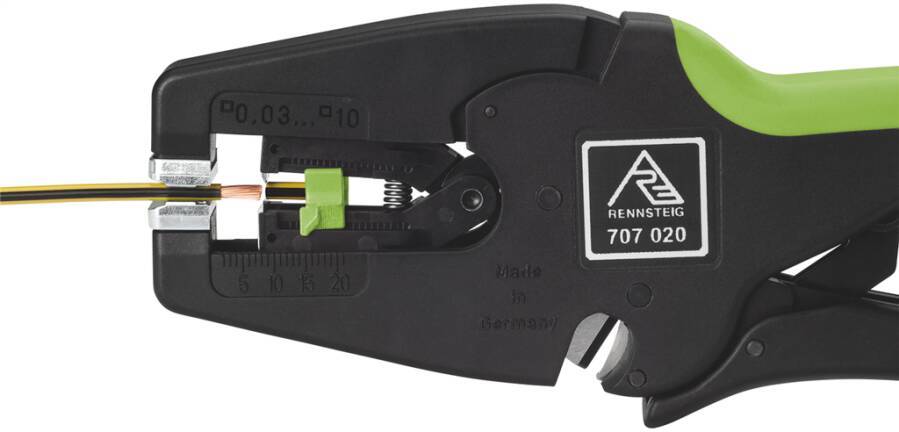 Abisolierzange MultiStrip selbsteinstellend 707 020 für Kabelquerschnitt 0,03-10 mm² Länge 195 mm Gewicht 200 g