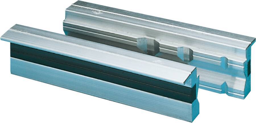 Magnetschraubstockbacken, Aluminium 28223180 Typ mit Prismen für Backenbreite 180 mm