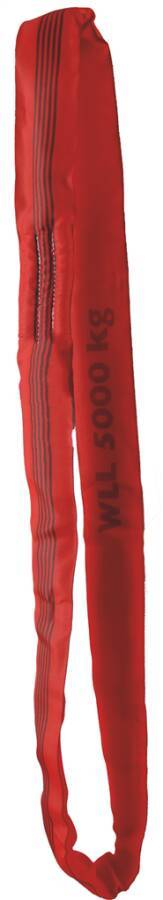 Rundschlingen 941136205 Farbe rot Tragfähigkeit 5000 kg Nutzlänge 4 m