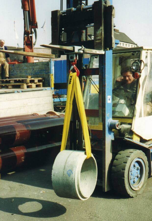 Rundschlingen 941049207 Farbe grau Tragfähigkeit 4000 kg Nutzlänge 6 m