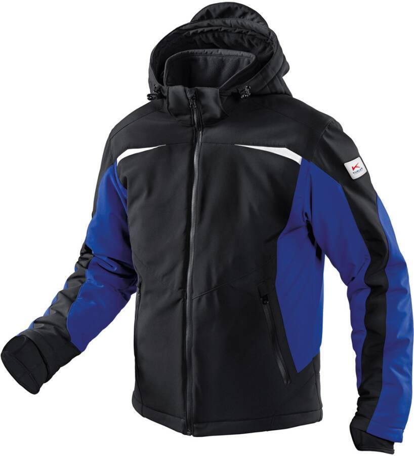 Winter-Softshelljacke 10417322-9946-M Größe M Farbe schwarz / kornblau