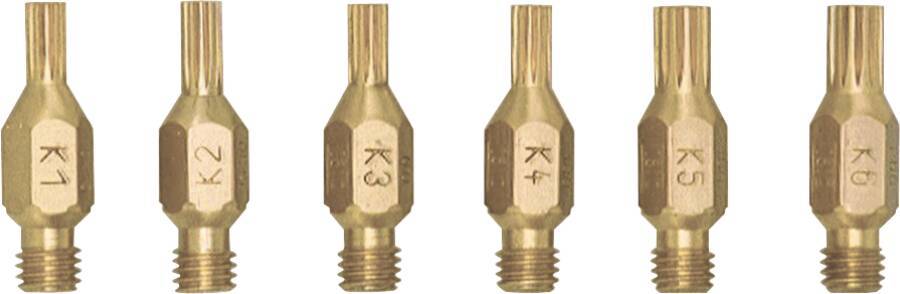 Keilschlitz-Schneiddüsen 801224 Größe K4 Ausführung Messing Schneidbereich 60-100 mm