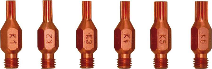 Keilschlitz-Schneiddüsen 801223 Größe K3 Ausführung Messing Schneidbereich 30-60 mm