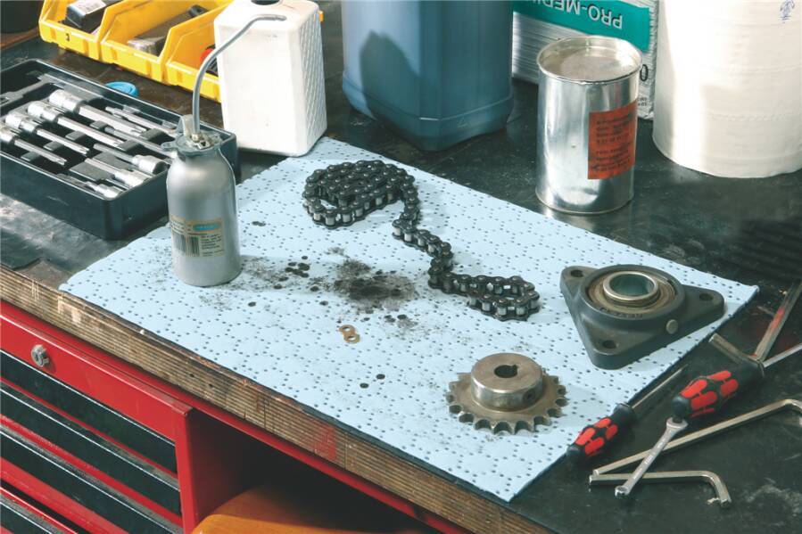 Sorbents-Tücher quer perforiert 8964301 Farbe blau Ausführung verstärkt, fusselfrei BxL 40 x 50 cm Inhalt 100 Stk Kapazi