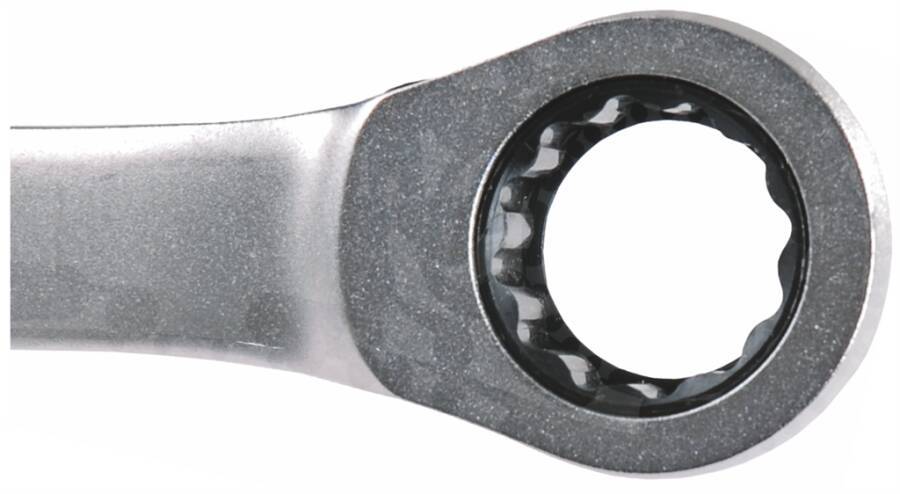 Ratschen-Ringmaulschlüssel umschaltbar 7823500153 SW 15 mm Länge 198 mm Ringhöhe 12 mm Ausführung mit Stoppring