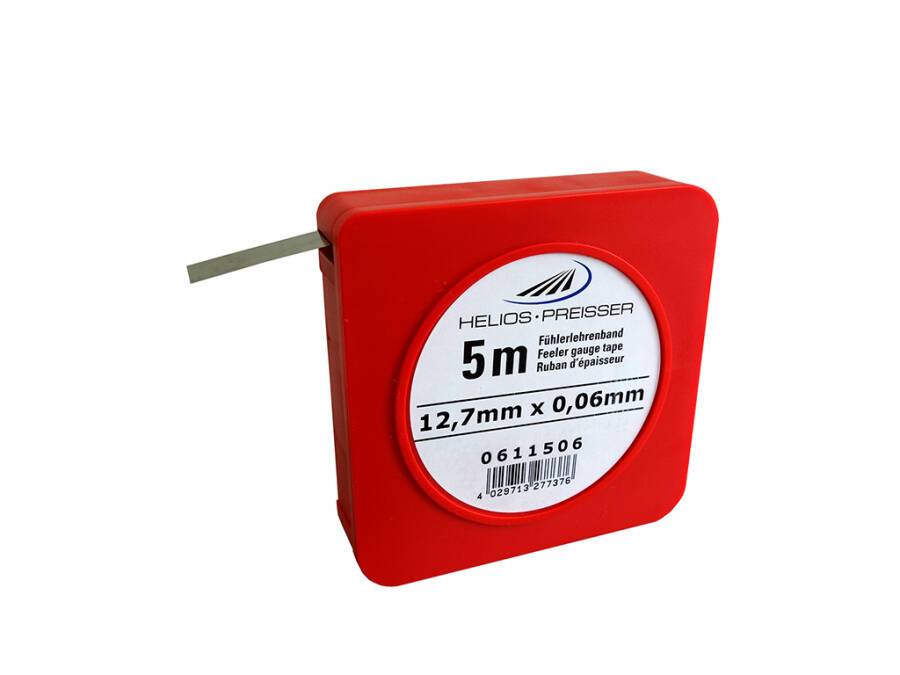 Präzisions-Lehrenbänder 0611550 Material Kohlenstoffstahl Stärke 0,5 mm Breite 12,7 mm Rollenlänge 5 m