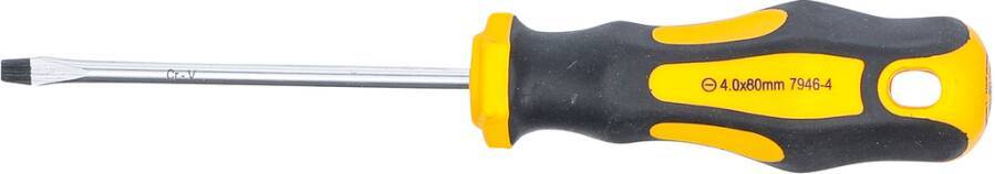 Schraubendreher 2-K-Griff Schlitz 7946-4 Schneidenbreite 4 mm Klingenlänge 80 mm