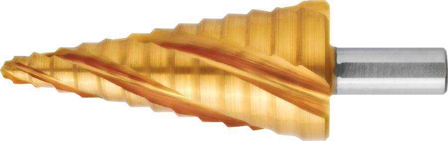 Universal-Stufenbohrer ADVANCEDLine 119556-30 Größe 6 - 30 Typ TiN Bohrstufen-Ø 6-8-10-12-14-16-18-20-22-24-26-28-30 m