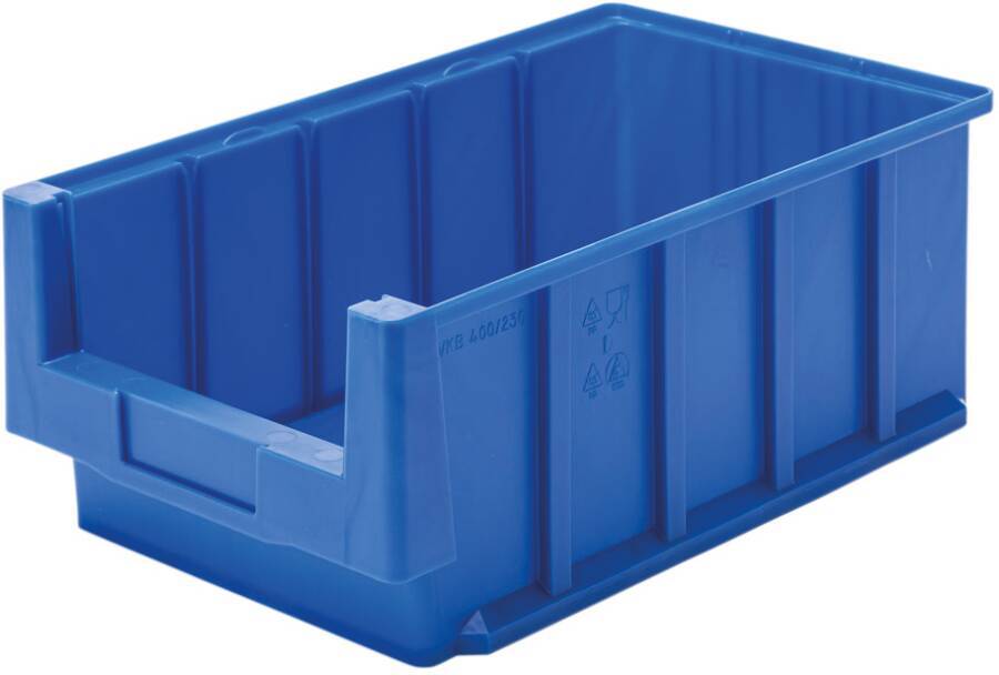 Kleinteileboxen Polypropylen Breite 230 mm 932140802 Größe 400 Farbe blau Außenmaße (LxBxH) 400 x 230 x 150 mm VE 12