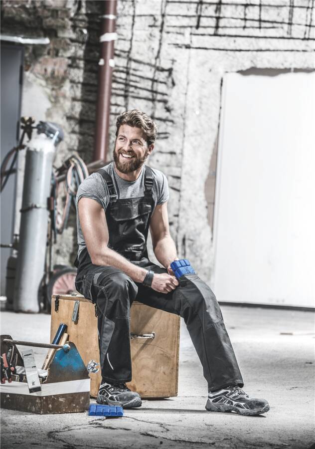 Latzhose PULSSCHLAG 33245353-4699-27 Größe 27 Farbe kbl.-blau / schwarz