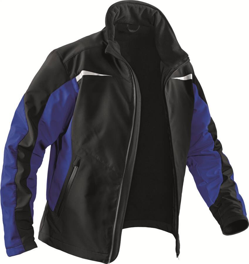 Softshelljacke 12417322-9946-S Größe S Farbe schwarz / kbl.-blau