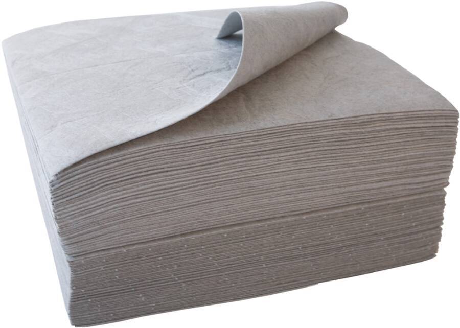 Sorbents-Tücher quer perforiert 8963303 Farbe grau Ausführung nicht verstärkt BxL 40 x 50 cm Inhalt 100 Stk Kapazität 10