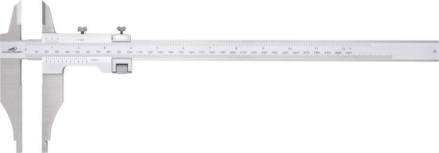 Werkstatt-Messschieber mit Feineinstellung 0235503 Messbereich 300 mm Ablesung 0,05 / 1/128 mm/inch Schnabellänge 90 mm