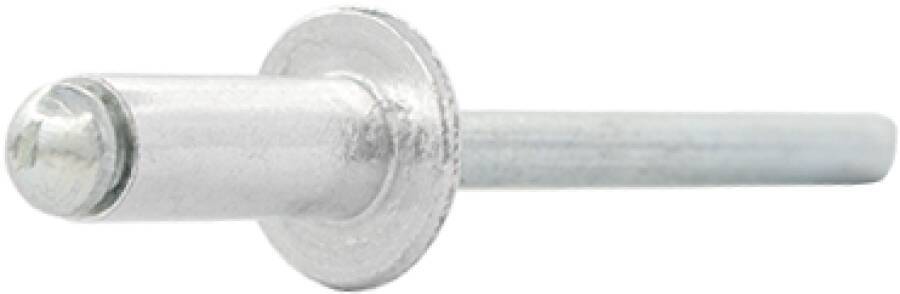 Blindniet Alu/Stahl Standard 0701136 Farbe blank Material Alu/Stahl Schaft-Ø 4 mm Schaftlänge 16 mm Klemmbereich 8,5 - 1