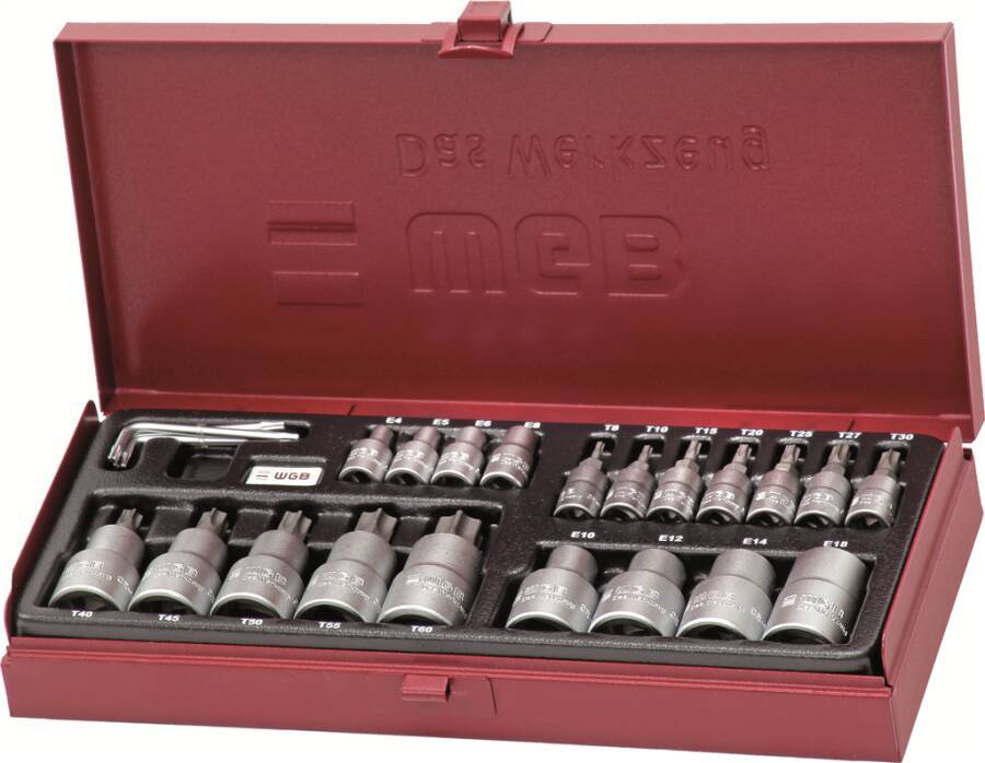 Torx®-Stecknuss-Satz 23-tlg., 1/4 + 1/2 789291643