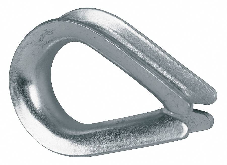 Kauschen rostfrei 941046404 Rillenweite 8 mm Weite innen (c) 19 mm Höhe innen (l) 33 mm Stärke (s) 1,4 mm Breite außen c