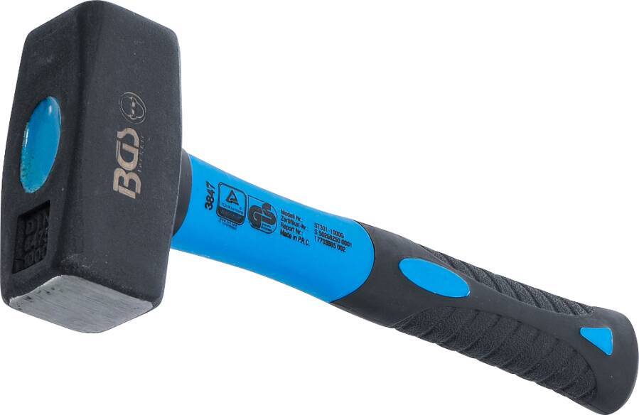 Fäustel mit Fiberglasstiel 3847 Ausführung Hammer Kopfgewicht 1000 g Stiellänge 215 mm