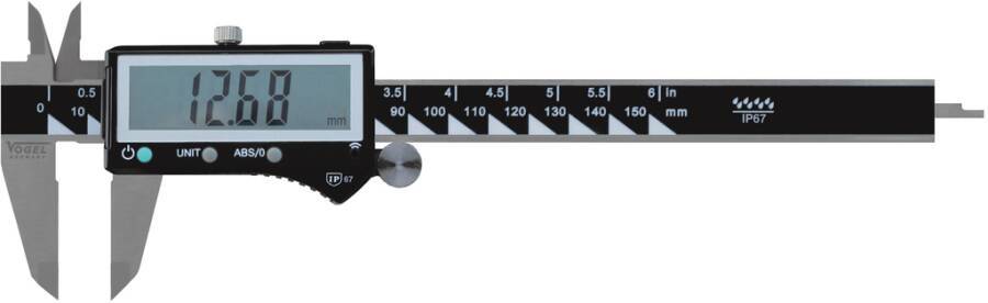 Digital-Messschieber Absolut 202420-2 Messbereich 150 mm Ablesung 0,01 / 0,0005 mm/inch Schnabellänge 40 mm Tiefenmaß fl