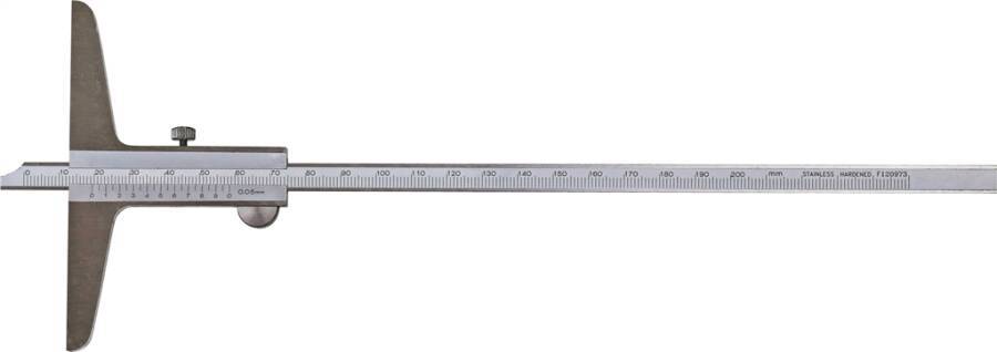 Tiefenmessschieber gerade Messstange M 32753500 Messbereich 500 mm Brückenlänge 150 mm Ablesung 0,05 mm