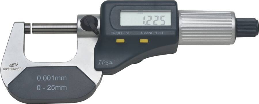 Digitale Bügelmessschraube 0912 0912502 Messbereich 25 - 50 mm Ablesung 0,001 / 0,00005 mm/inch Spindel-Ø 6,5 mm Steigun