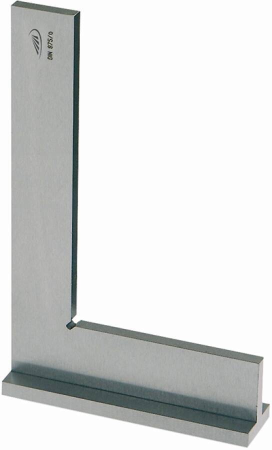 Kontrollwinkel mit Anschlag (Genauigkeit GG 0) 0368203 Schenkel lang 100 mm Schenkel kurz 70 mm DIN 875/0 Genauigkeit GG