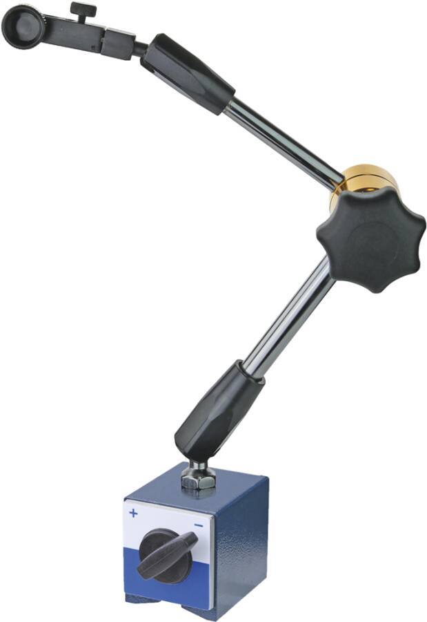 Magnet-Messstativ Gesamthöhe 340 mm 33801 Haftkraft 60 ( ca. 590 N) kg Säulenhöhe 345 mm Querarmlänge 331 mm Magnetfuß (