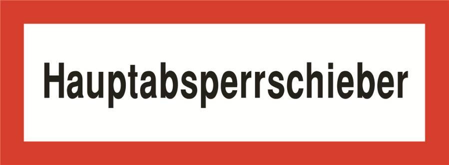 Hauptabsperrschieber 932103801 Abmessung (BxH) 297 x 105 mm Material KU Zulassung -
