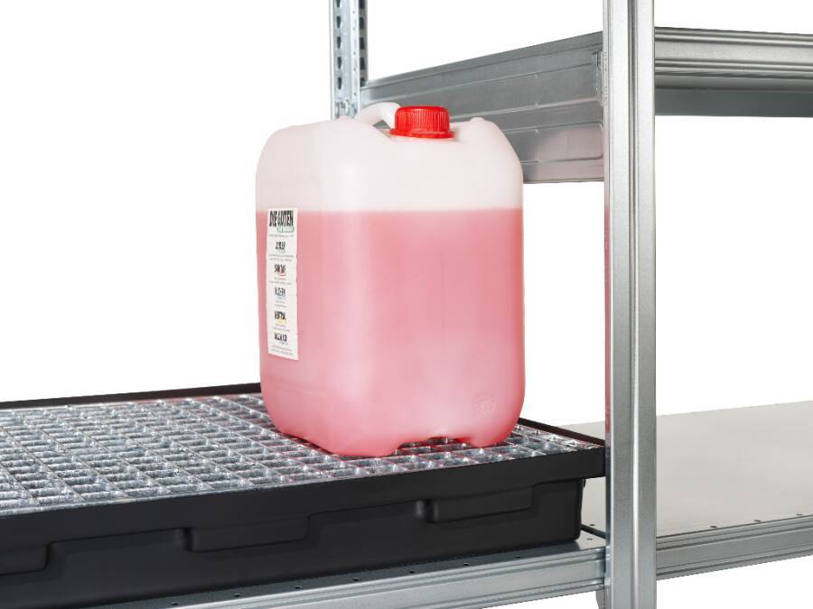 Polyethylen-Regalwannen 30 l / 40 l 951028701 Ausführung ohne Gitterrost Breite 990 mm Tiefe 595 mm Höhe 90 mm Auffangvo