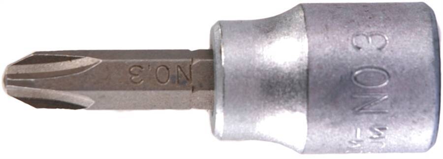 Phillips-Stecknuss 3/8 424801 Größe 1 PH Länge 27/52 mm Ausführung PH