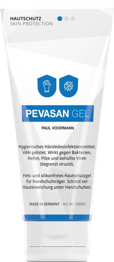 Handdesinfektion PEVASAN GEL 145001 Inhalt 100 ml Ausführung unparfümiert Gebinde Tube geeignet für Spender -