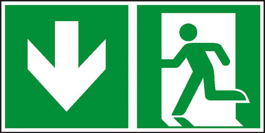 Rettungsweg durch den Notausgang 932106511 Abmessung (BxH) 300 x 150 mm Material FO Zulassung ISO 7010