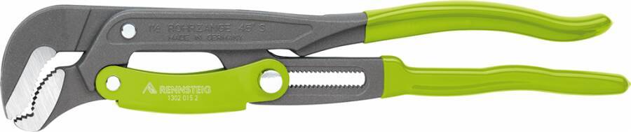 Rohrzange S-Maul, Schnellverstellung 1302 015 2 für Rohr-Ø max. 1,5 Zoll Länge 425 mm Spannweite 0-60 mm