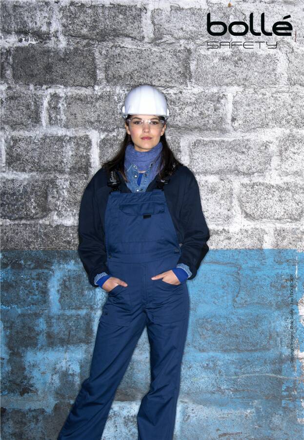 Schutzbrille RUSH+ RUSHPPSIB Rahmen blau / schwarz Scheibe klar Scheibenkennzeichnung 2C-1.2 1 FT KN CE Beschichtung PLA