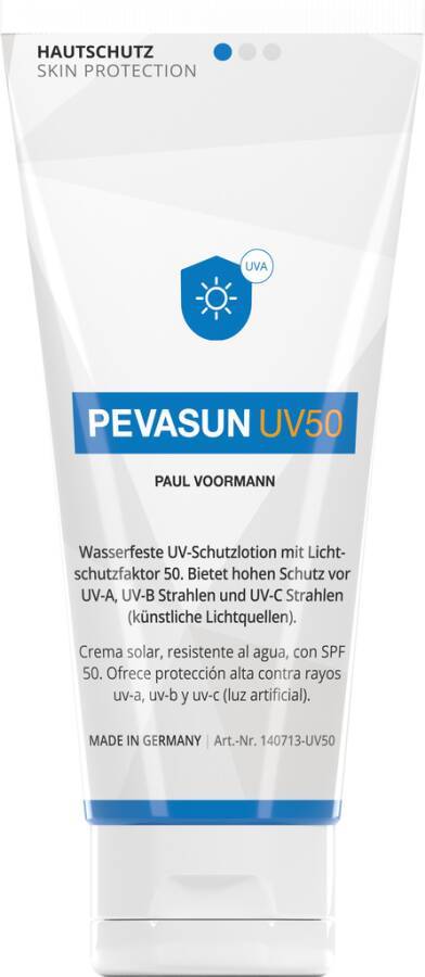 Hautschutzcreme PEVASUN UV 50+ 140713 Inhalt 100 ml Ausführung unparfümiert Gebinde Tube