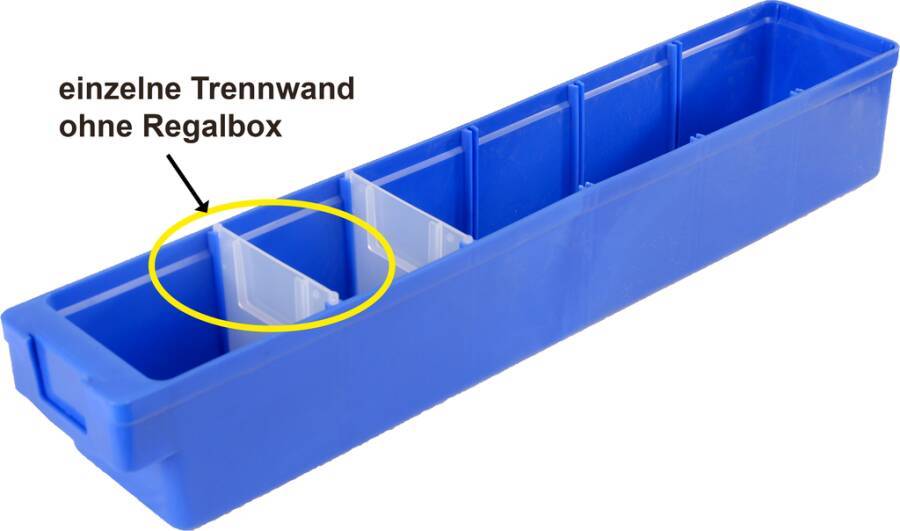 Trennwand transparent gebraucht 932114203 Größe 3 für Regalboxgröße 3 / 6 / 9