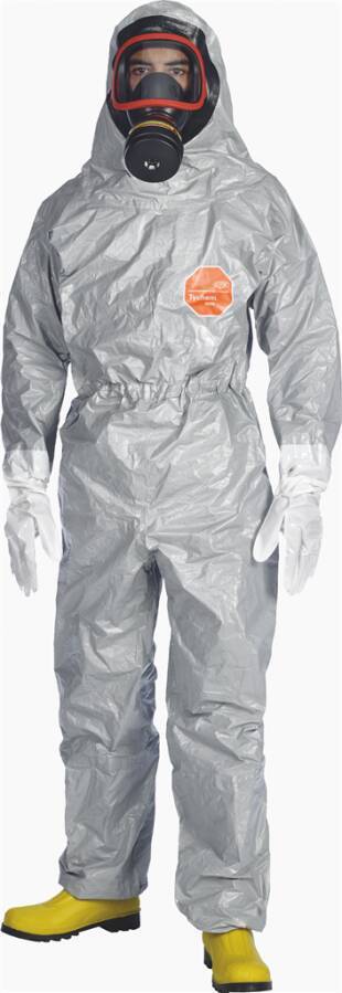 Tychem® 6000F FaceSeal D15490598 Größe XXL Farbe grau Ausführung integrierte Socken