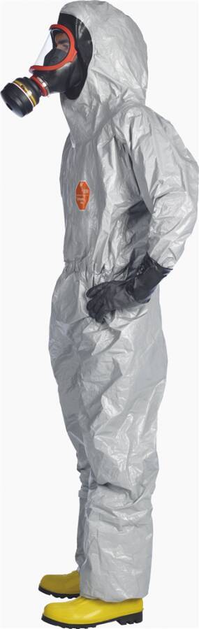 Tychem® 6000F FaceSeal D15490543 Größe XL Farbe grau Ausführung integrierte Socken