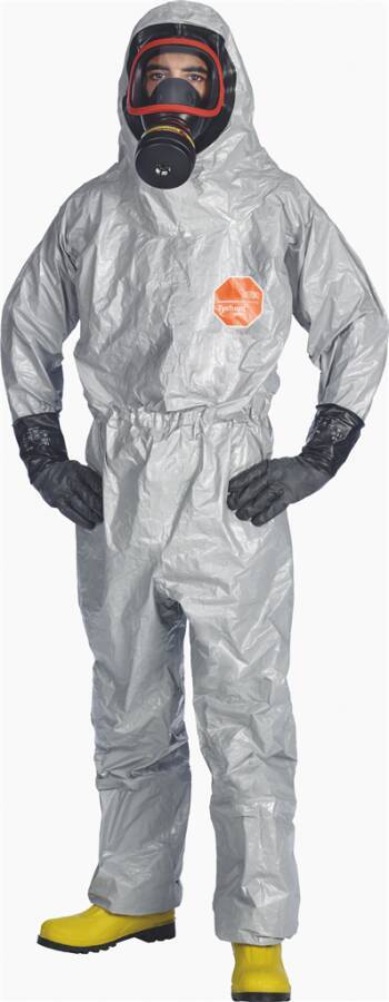 Tychem® 6000F FaceSeal D15490598 Größe XXL Farbe grau Ausführung integrierte Socken