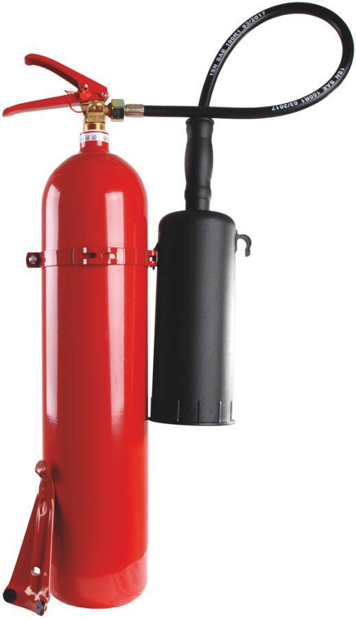 Kohlendioxidfeuerlöscher Aufladetechnik 932132502 Löschmittel 5 l CO2 Typ KS 5 BG geeignet für Brandklassen B Löschleis