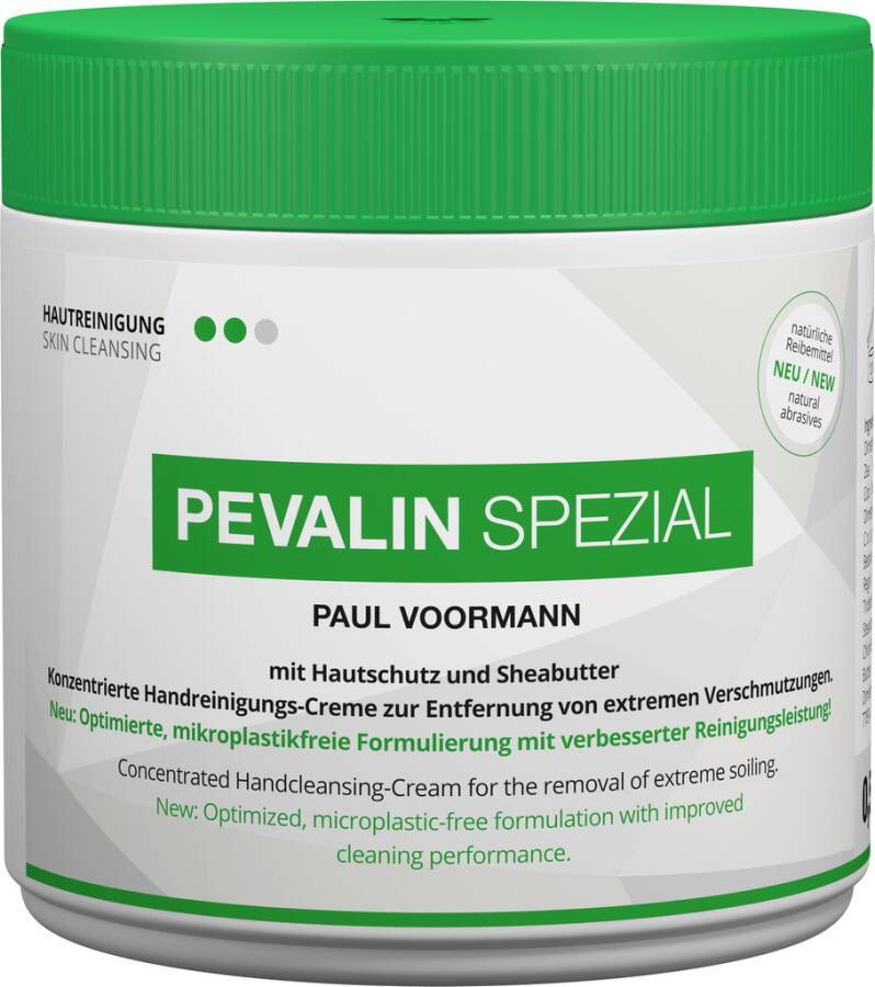 Handreinigungscreme PEVALIN SPEZIAL 030104 Inhalt 500 ml Ausführung leicht parfümiert Gebinde Dose geeignet für Spender