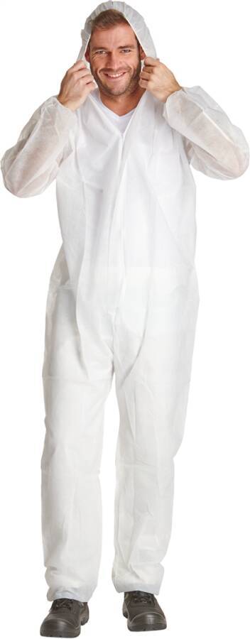 PP-Anzug ProSafe® PP40-3XL Größe XXXL Farbe weiß Ausführung ohne Füßlinge