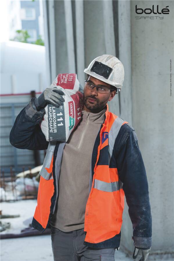 Schutzbrille CONTOUR CONTPSF Rahmen anthrazit Scheibe grau Scheibenkennzeichnung 5-2.5 1 FT KN CE Beschichtung PLATINUM