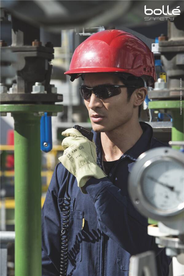 Schutzbrille CONTOUR CONTPSI Rahmen bronze Scheibe klar Scheibenkennzeichnung 2C-1.2 1 FT KN CE Beschichtung PLATINUM Ve